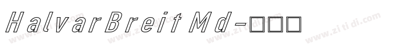 HalvarBreit Md字体转换